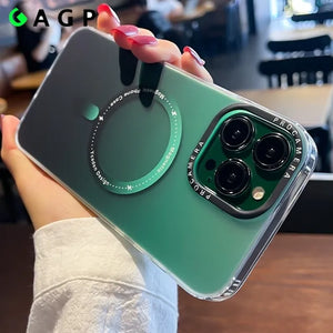 Luxury for iPhone Case Magsafe Magnetic Gradient for iPhone 12 11 Pro Max Shockproof Slim Hard Cover 15 14 Plus