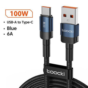 Toocki 100W USB to type-c 6A Charging Data Cable w/ Display