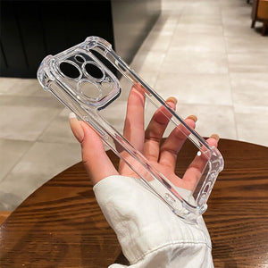 For iPhone Soft Clear Cover Shockproof Case