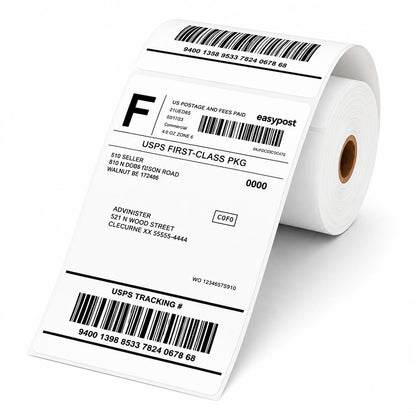 4" x 6" Direct Thermal Shipping Labels Roll, 250 Labels, Compatible with Rollo, Zebra, Munbyn & Most Thermal Printers, for USPS, UPS, FedEx, Amazon, eBay & Shopify Shipping