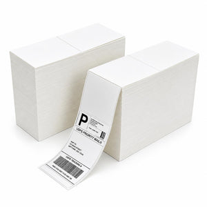 4" x 6" Direct Thermal Fanfold Shipping Labels, Strong Adhesive, Smudge Resistant, Easy Feed, Clear Printing