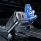 PD USB C+C+A Car Charger with Display (105W)