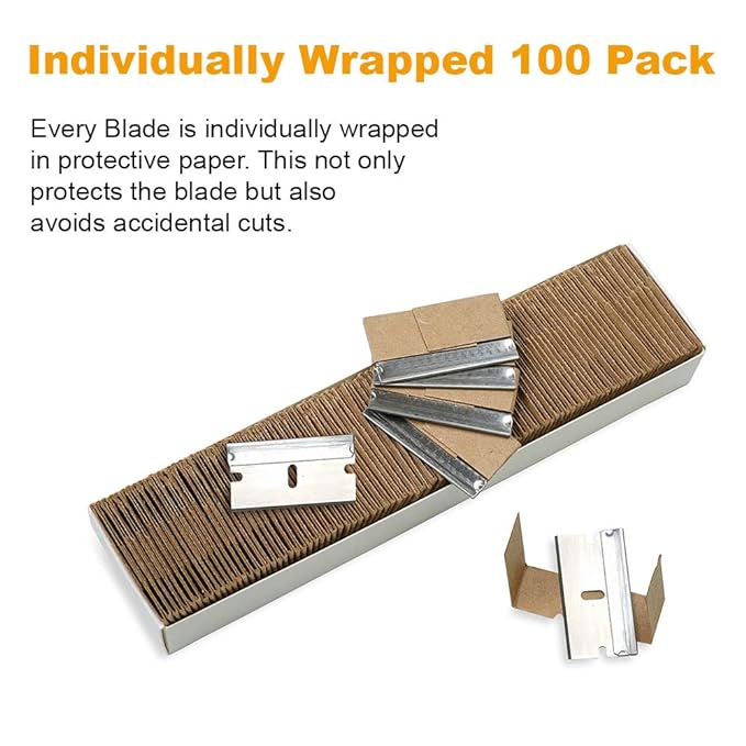 100 pic Industrial Scraper Razor Blades