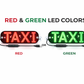 USB-Powered LED Taxi Window Sign with Suction Cups & On/Off Switch – Bright Vehicle Display Light