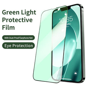 Película protectora de luz verde para iPhone