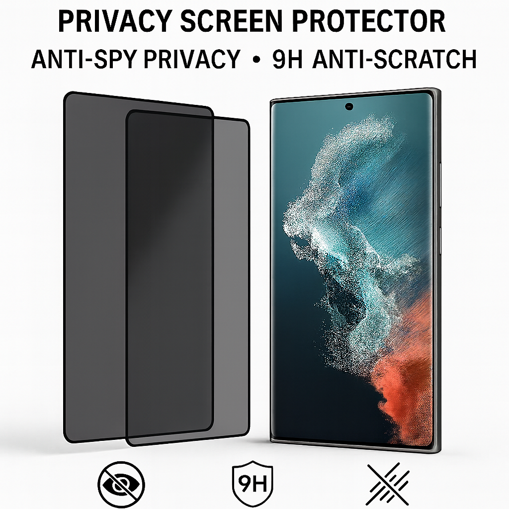 Galaxy S25 Ultra Privacy Tempered Glass – Anti-Spy, Anti-Scratch, Easy Install