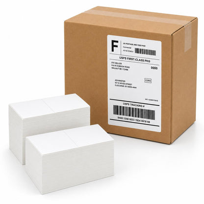 4" x 6" Direct Thermal Fanfold Shipping Labels, Strong Adhesive, Smudge Resistant, Easy Feed, Clear Printing
