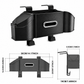 Car Backseat Organizer with Foldable Tray, Tissue Holder, Dual Cup Holders, Phone Holder, Storage Pockets, Back Seat Organizer for SUV, Truck & Car
